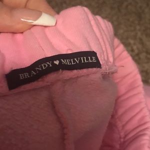 Brandy Melville pink sweat pants